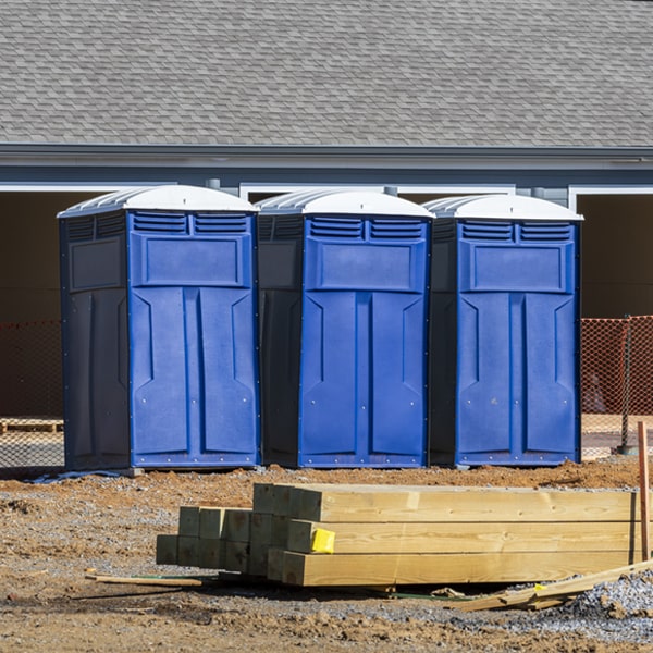 is there a specific order in which to place multiple porta potties in Dassel